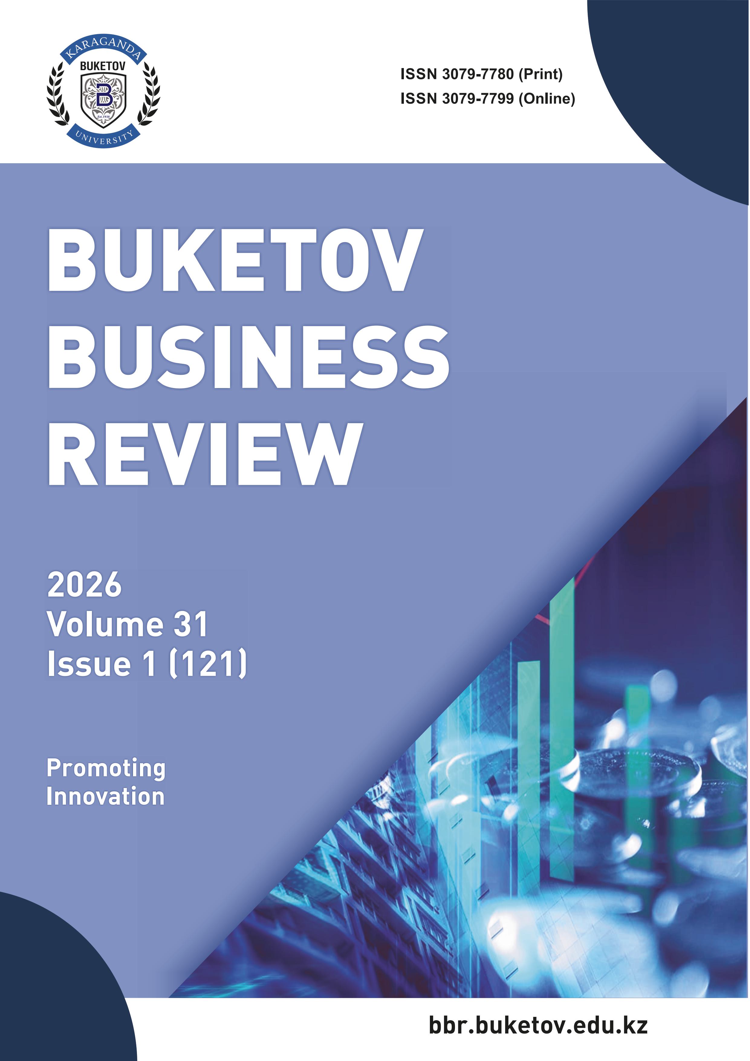 					View Vol. 31 No. 1 (121), 2026: Buketov Business Review
				